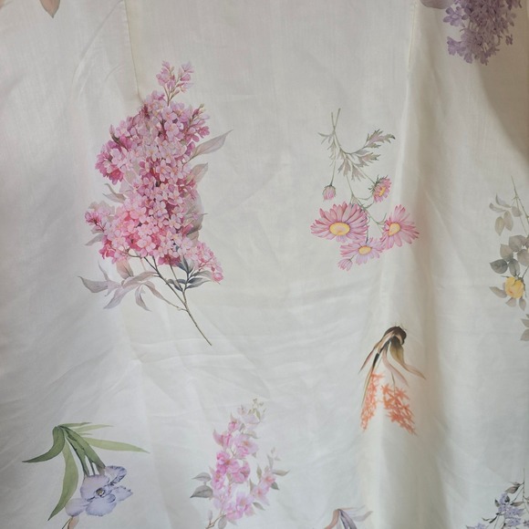 🆕️ *NWT* Anewsta Floral Maxi Dress Ivory Sheer Long Sleeve Party Cocktail M - Picture 13 of 16